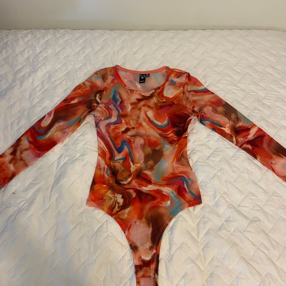 Swirls Mesh Bodysuit